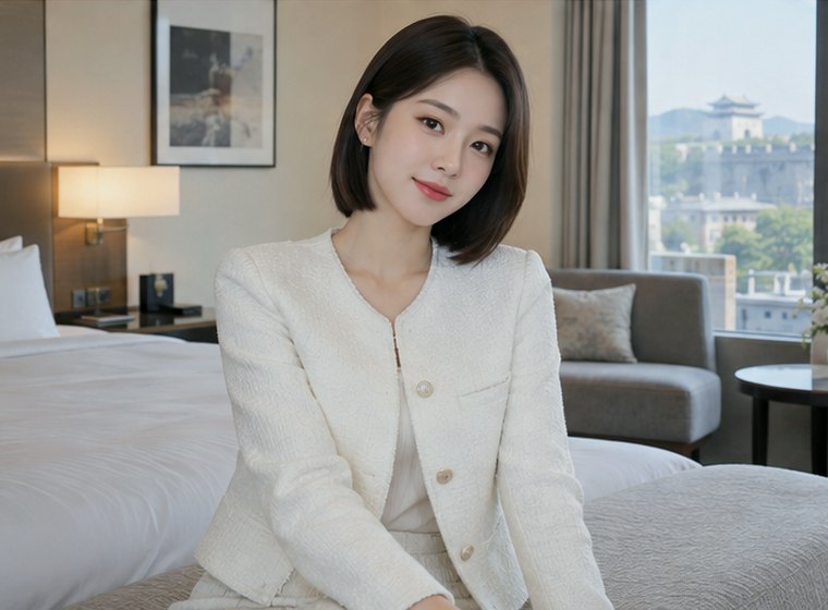 인계동 포레웰빙 움직임 관리 안내 카드의 서로 다른 20대 성인 한국 여성 모델