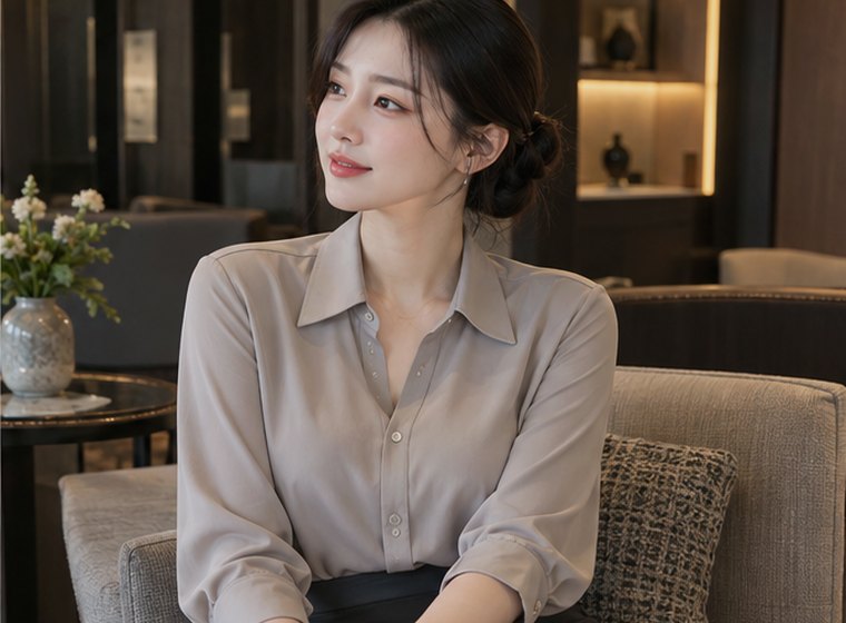 인계동 자연회복 균형 관리 안내 카드의 서로 다른 20대 성인 한국 여성 모델
